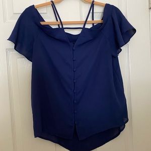 Express over the shoulder blouse